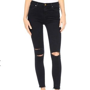 High Rise Alana Crop Jeans in Blue Mercy